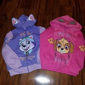 Toddler Girls Paw Patrol Hoodies